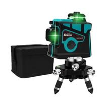 Nível a Laser 12 Linhas 3D Autonivelante - Feixe Verde de 360° Horizontal e Vertical