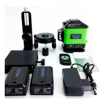 Nivel A Laser 12 Linhas Autonivelante Recarregável+2 Baterias 3000mAh+ Controle + Bolsa - Exbom