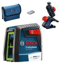 Nível a Laser 2 Linhas Alcance 12m c/ Suporte GLL 2-12G BOSCH Luz Verde