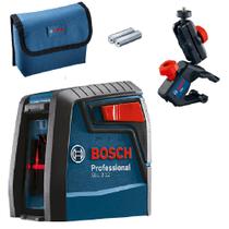 Nível a Laser 2 Linhas Alcance 12m c/ Suporte GLL 2-12G BOSCH Luz Vermelha Nível a Laser 2 Linhas Alcance 12m c/ Suporte GLL 2-12G BOSCH Luz Vermelha
