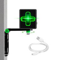 Nível A Laser 20m 2 Linhas Verde Profissional Bateria