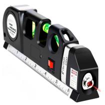 Nível A Laser 3 Linhas Cruz Com Trena Régua Nivelador Construção