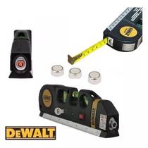 Nível A Laser 3 Linhas E Trena Régua Nivelador Profissional