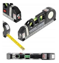 Nivel A Laser 3 Linhas Trena Régua Nivelador Profissional