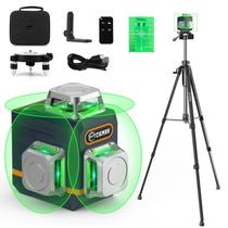 Nível a Laser 3D CIGMAN com Tripé e Controle Remoto - Bateria 4000mAh