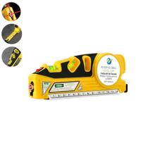 Nível A Laser 4 Em 1 Com 3 Nível De Bolha Fita Métrica 5M Régua Alta Precisão Premium