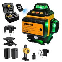Nível A Laser 4D 16 Linhas Verde 360 Graus Auto Nivelamento Profissional Com Controle Remoto