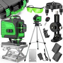 Nível Á Laser 4d Verde 16 Linhas Com 360 Graus + Tripé
