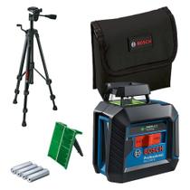 Nível a Laser Auto-Nivelador 2 Linhas GLL 2-20G Verde com Tripé - BOSCH