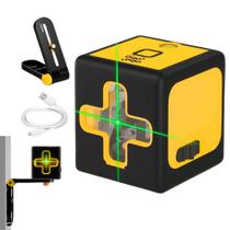 Nível a Laser Autonivelante Recarregável Bip Sonoro Bateria USB 20 Metros Nivelador Automatico