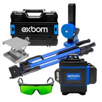 Nível a Laser com Tripé 16 Linhas Profissional Com Ajuste Fino e Tripé de 80cm