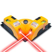 Nível A Laser Esquadro 90 Graus Horizontal E Vertical Com Prumo - EXBOM