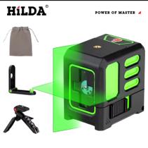 NIVEL A LASER Hilda 2 linha A ferramenta Para construção com luz verde e cruz