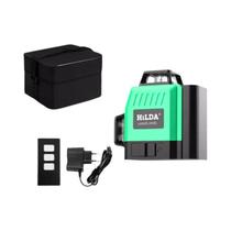 Nível a Laser HILDA Com Feixe Verde 3D 4D 12 16 Linhas 360 Auto Nivelante Horizontal Vertical