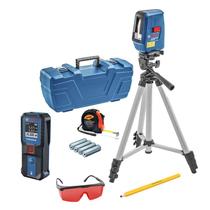 Nivel a Laser Nivelox Gll 3x Bosch + Trena GLM 25-23 com tripé + óculos vermelho e trena manual Nivel a Laser Nivelox Gll 3x Bosch + Trena GLM 25-23 com tripé + óculos vermelho e trena manual
