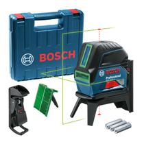 Nível à Laser Profissional Bosch GCL 2-15 G com Linhas Verdes Cruzadas e com Base Magnética + Maleta (0 601 066 J00)