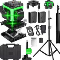 Nível A Laser Verde 12 Linhas Prumo Teto Parede + Maleta E Tripé Profissional Nível A Laser Verde 12 Linhas Prumo Teto Parede + Maleta E Tripé Profissional