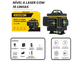 Nível A Laser Verde 16 Linhas 360 2 Baterias