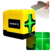 Nível A Laser Verde 2 Linhas Profissional Com Suporte Botão ON/OFF BOM6209