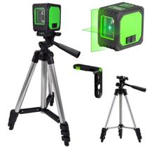 Nível A Laser Verde 2 Linhas Tripé 1 metro Suporte Magnético Bolsa Nível A Laser Verde 2 Linhas Tripé 1 metro Suporte Magnético Bolsa