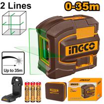 Nível a Laser Verde 35M com Suporte HLL156601 Ingco Nível a Laser Verde 35M com Suporte HLL156601 Ingco