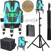 Nível a Laser Verde 40m Profissional Recarregavel Com Bolsa e Tripé