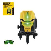 Nível A Laser Verde 5 Linhas Alerta Giratória Recarregável Com Maleta Profissional - BOMDER