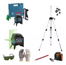Nível a Laser Verde Bosch GCL 2 15G Com Tripé Maleta e Kit Nível a Laser Verde Bosch GCL 2 15G Com Tripé Maleta e Kit