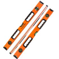 Nivel Bolha De Aluminio Prumo De Mão Nivelador 60cm 3 Bolhas - luatek Nivel Bolha De Aluminio Prumo De Mão Nivelador 60cm 3 Bolhas - luatek