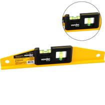 Nível de alumínio 12 com base magnética trapezoidal vonder plus