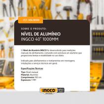 Nível De Alumínio 40" (1000mm) INGCO