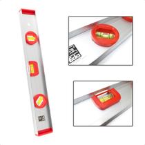 Nível de Alumínio 40cm 3 Bolhas Profissional Nível de Alumínio 40cm 3 Bolhas Profissional