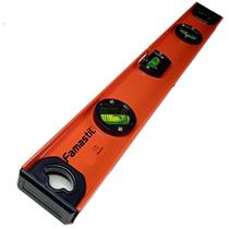 Nível de Alumínio Famastil Magnético 18 Polegadas 45 cm Base Magnética Cápsula Acrílica Estrutura Leve Alinhamento em Obras e Reformas