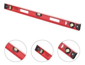 Nivel de Aluminio Ferroviario 2 Bolhas + 1 Rotativa 40" 1000mm - Mtx