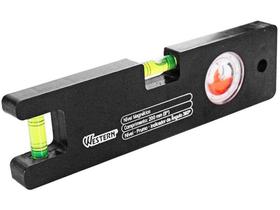Nível de Bolha Western HL-08 8” 2 Bolhas - com Base Magnética