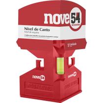 Nível de canto 125x80mm 3 bolhas base magnética - Nove54