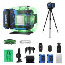 Nível de laser AZZUNO 4x360 Linhas verdes autonivelantes 2x4800mAh
