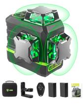 Nível de laser LASGOO LG-3Ds com nivelamento automático 360 x 3 com controle remoto
