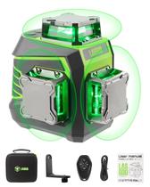Nível de laser LASGOO LG-3dx 3x360 com autonivelamento com controle remoto