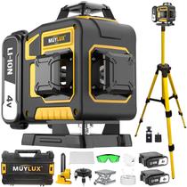 Nível de laser Muylux 16 com tripé de 1M, linha de laser 4x360 Nível de laser Muylux 16 com tripé de 1M, linha de laser 4x360