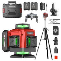 Nível de laser WEIDDW 4D 16 linhas 360 com tripé e kit de acessórios