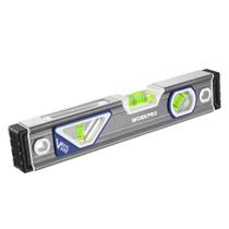 Nível de torpedo WORKPRO 25 cm com 3 bolhas de 45 /90 /180 Prata/branca/azul