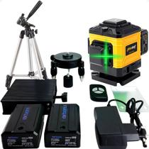 Nivel Laser 12 Linhas 3d 2 Baterias + Maleta Tripe Nivio Laze Profissional
