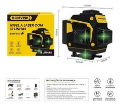 Nivel Laser 12 Linhas Profissional Recarregável 2 Baterias Nivel Laser 12 Linhas Profissional Recarregável 2 Baterias