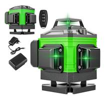 Nível Laser 12 Linhas Verde 40m Recarregável C Controle 360º Nível Laser 12 Linhas Verde 40m Recarregável C Controle 360º