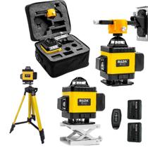 Nível Laser 16 Linhas 4d Hilda Prof. Suporte Tripé 1,2m metal