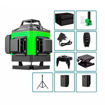 Nível Laser 16 Linhas Profissional 4D com Tripé kit completo