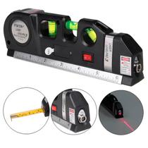 Nível Laser 3 Linhas Cruz Trena Régua Nivelador Led Profissional