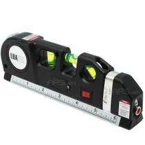 Nível Laser 3 Linhas Nivelador Com Trena Régua Cruz Profissional - Luatek