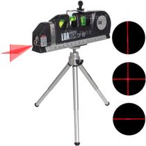 Nível Laser 3 Linhas Nivelador Régua Trena Com Tripé Profissional